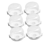 GLSTOY 6pièces Couvercles De Boutons De Cuisinière à Gaz Protection Sécurisée Anti-accidents Et Anti-feu Prévenir Les