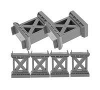 GLSTOY 6pièces Supports De Pont pour Train De Élévateurs De Rails Stabilisateurs De Ponts pour Modélisme Ferroviaire Accessoire De Jeu