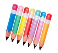 GLSTOY 7 Pièces Crayons Gonflables PVC Colorés Décorations Suspendues pour Rentrée Scolaire Salle de Classe Festive