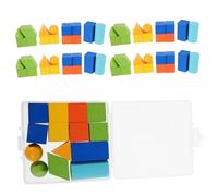 GLSTOY 70 Pièces Solides Géométriques Miniatures Jouets Éducatifs Sensoriels pour Apprentissage Géométrie Classe Manipulation Tactile pour Garçon Fille École Élémentaire