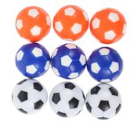 GLSTOY 9 pièces Balles de Remplacement Colorées pour Jeu de Football de Table Accessoires Mini Compatible Plupart des Tables de Football de Bureau