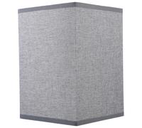 GLSTOY Abat-Jour Lin Gris Simple pour Lampe de Table et Lampadaire, Couvercle Rectangulaire en Textile Solide, Remplacement Facile pour Hôtel et Salon