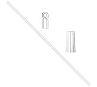 GLSTOY Accessoire pour Stores de Fenêtre en PP Transparent, Tige de Tirage Crochet et Poignée, Design Moderne et Minimaliste pour Contrôle Facile des Rideaux