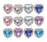 GLSTOY Adorables clips en strass 12 pièces de breloques à clip pour chaussures pour le style Couleur aléatoire