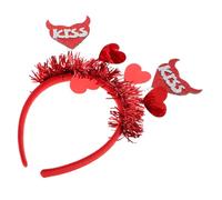 GLSTOY Bandeau Forme De Cœur à Paillettes Pour Saint-valentin Accessoire De Cheveux Romantique Pour Couples Parfait Pour Fêtes Cérémonies