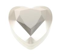 GLSTOY Boîte à Bijoux LED en Velours Forme Cœur Doré, Petite Boîte Multifonction pour Boucles D’oreilles, Bagues et Pendentifs, Coffret Présent Mariage Romantique Éclairage LED Intégré