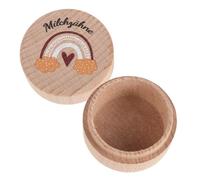 GLSTOY Boîte à Dents de Lait Garçon et Filles Rangement de Dents Perdues pour Garçons et Filles en Bois Cartoon Design Personnalisé Cadeau D'anniversaire Hiver