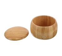 GLSTOY Boîte de Rangement en Bois Massif avec Couvercle, Grand Récipient Carré 14x14x8,5 Cm pour Pièces D’échecs et Jeu de Go, Bol Étanche Multifonction pour Jeux de Société