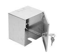 GLSTOY Boîtier électrique avec serrure - Boîtier électrique étanche - résistant aux intempéries - Couvercle pour câble d'alimentation - Prise de sécurité en acier inoxydable