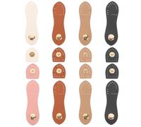 GLSTOY Boucles à Pression en Cuir pour Paquet à Main Lot de 8 Fermeture à Coudre Accessoires Couture pour Paquet Portés Épaule
