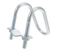 GLSTOY Bride Transversale en U Galvanisée pour Coffre de Toit Voiture, Clips de Fixation Robustes en Fer Galvanisé, Adaptés Tubes Carrés 2,5cm et Ronds 3cm, pour Voyages en Famille