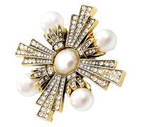 GLSTOY Broche Croix Baroque Vintage En Alliage Léger, Broche Décorative Pour Femmes, Accessoire Rétro Pour Vêtements De Fête Et Mariage,