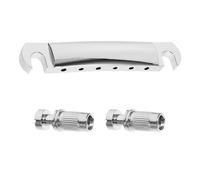 GLSTOY Chevalet de Guitare Électrique en Métal Argenté, Ensemble de Remplacement Solide Cordier pour Accessoires Guitare Électrique