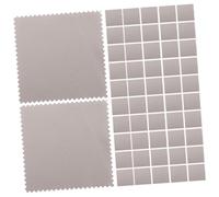 GLSTOY Chiffons à Polir pour Bijoux 8x8 Cm en Microfibre Gris, Lot de 10 Pièces, Chiffon Doux de Nettoyage et Entretien pour Argenté et Bijoux, Lingettes Anti-ternissement