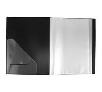 GLSTOY Classeur de Partitions Musicales A4 80 Pages en Abs Noir avec Finition Mate, Design Portable et Élégant pour Rangement de Musique et Chorale