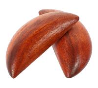 GLSTOY Coupes Sacrées Moyennes en Bois de Pêcher, Paire d'Outils Divinatoires Yin Yang pour Pratiques Taoïstes, Décoration de Chambre et Accessoires Esotériques