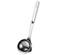 GLSTOY Cuillère Écumoire en Acier Inoxydable Argentée, Séparateur de Graisse d'Huile Pratique pour Soupe, Ustensile Cuisine Facile à Utiliser en Cuisine ou Restaurant
