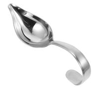 GLSTOY Cuillère Saucière en Acier Inoxydable Argentée, Cuillère de Précision pour Sauce Bec Verseur, pour Doser Sucre et Liquides Cuisine