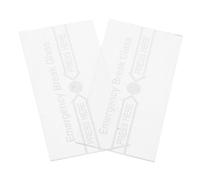 GLSTOY Dispositif de Protection 2 Pièces en Verre pour Interrupteur Alarme Incendie Manuel Couvercle Anti-Bris pour Sites Industriels et Administratifs