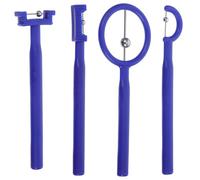 GLSTOY Dispositifs d'Exercice Buccal Lot de 4 en Plastique Robuste pour Garçon et Filles Troubles du Langage pour Renforcement des Muscles Buccaux et Articulation