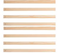GLSTOY Ensemble 8 Guides en Bois de Pin pour Poterie, Rouleau à Pâtisserie Mudboard, Épaisseur 3-10 Mm, Outil de Découpe et Guidage Argile Polymère, Accessoires Céramique pour Artisanat