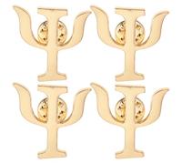 GLSTOY Ensemble de 4 Broches Lettres pour Psychologues, Épingles Métalliques de Cœur, Accessoires à Porter sur Manteaux et Paquet Lors Fête des Mères