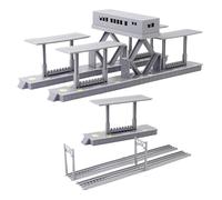 GLSTOY Ensemble De Modèles De Train Modèles Ferroviaires Pôle Ferroviaire Abri De Quai