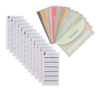 GLSTOY Enveloppes Budgétaires en Papier Réutilisables avec Feuilles de Budget, Léger et Pratique pour Organiser et Gérer Son Argenté Quotidien