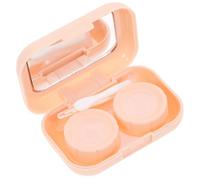 GLSTOY Étui à Lentilles de Contact Boîte de Rangement Fine et Compacte avec Miroir en Abs Portable pour Usage en Extérieur ou Paquet à Dos