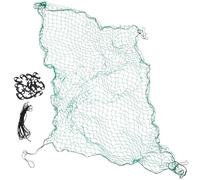 GLSTOY Filet Élastique de Chargement pour Benne de Camion en Nylon Vert, Résistant la Déchirure avec 15 Crochets, pour Camping et Transport Sécurisé