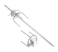 GLSTOY Fourchettes à Poulet Rôti Ustensiles Barbecue Stables et Faciles à Démonter en Acier Inoxydable Moteur Tourne-brochette Longueur D'axe 28 Cm pour Gril Rotatif