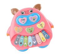 GLSTOY Instrument De Musique Piano Électrique pour Garçon Et Filles Petit Format Rose Jouet Éducatif Sonore Lumineux pour Bébé Éveil Musical Précoce Jouet d'apprentissage