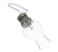 GLSTOY Lampe à Pétrole Verre Vintage Remplacement Mèche Métal Support Cheminée Lampe Tempête Accessoires Éclairage Décoration Intérieure