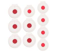 GLSTOY Lot de 10 Cibles D'entraînement en Microfibre Blanc et Rouge, Légères et Faciles à Utiliser pour Améliorer la Précision Lors des Exercices Personnels