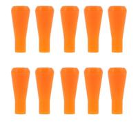 GLSTOY Lot de 10 Pointes de Flèches en Caoutchouc Sécurisées pour Tir à Larc, Accessoire Pratique en Caoutchouc Orange, Remplacement Sûr pour Entraînement et Jeu
