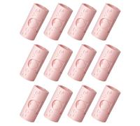 GLSTOY Lot de 12 Pinces pour Couette Anti-dérapantes en Abs Rose, Compactes et Résistantes Vent, pour Maintenir Draps et Couettes en Place Lors d'une Pendaison de Crémaillère