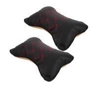 GLSTOY Lot de 2 Oreillers Cervicaux pour Voiture en PU et Coton PP, Coussin de Nuque Ergonomique pour Appui-tête, Soulagement Pression, pour Maison et Bureau