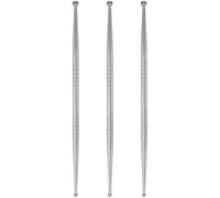 GLSTOY Lot de 3 Outils de Sculpture en Acier Inoxydable Argentés pour Modelage d'argile, Design Polyvalent Adapté aux Artistes et Débutants, Accessoires pour Bricolage Créatif