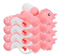 GLSTOY Lot de 4 Pistolets à Eau Licorne en Plastique Résistant, Aquatique D'été Coloré pour Tout-Petit, Piscine et Plage, Jouets D'extérieur pour Garçon et Filles Amusants et Légers