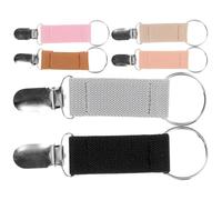 GLSTOY Lot de 6 Clips de Retenue pour Chapeau de Paille et Casquette Baseball, Bande Élastique Résistante pour Voyage et Plage, Maintien Sûr et Libération des Mains