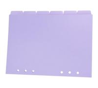 GLSTOY Lot de 6 Intercalaires de Classeur en Pp Onglets Écrits Détachables pour Séparation de Documents, pour Bureau et Organisation Scolaire