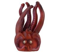 GLSTOY Marionnette à Main Pieuvre Réaliste Couleur Vive, de Rôle pour Garçon et Filles, Figurine D’Animal Interactive en Matériau Écologique, pour Jeu Imaginatif et Théâtre, 1 Pièce