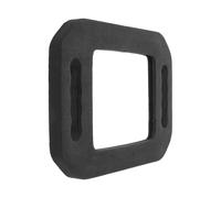 GLSTOY Miroir Coiffure à Main Rectangulaire Noir en Verre, Cadre Mousse