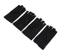 GLSTOY Mitaines Demi-Doigts Respirantes pour Cyclisme D'extérieur en Spandex et Soie Glacée, Protection Solaire Anti-UV, Antidérapantes, Élastiques, pour Sports en Plein Air, Lot de 2
