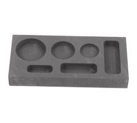 GLSTOY Moule en Graphite à 6 Rainures pour Coulée de Métaux Stabilité Thermique Temps de Fusion, pour L'expérimentation Fusion de L'argenté Cuivre