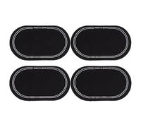 GLSTOY Patchs de Protection pour Peau de Tambour Noir en Pte 4pcs Design Élégant pour Double Pédale de Grosse Caisse, Stabilité Renforcée et Protection Optimale