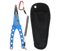GLSTOY Pince Multifonction Coupe-Ligne et Pince Coupante en Alliage D'aluminium Poignée Ergonomique Antidérapante pour Pêche en Extérieur des Pêcheurs