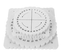 GLSTOY Planche à Tresser Corde 4 Pièces, Disques de Tissage Ronds et Carrés, Outil DIY pour Bracelets Brésiliens et Macramé, Accessoire de Création Artisanale