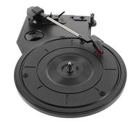 GLSTOY Platine Vinyle Rétro Grand Mécanisme de Gramophone, Plateau 200 MM, Stylet Remplaçable, Design Noir, pour Usage Domestique et Collectionneurs