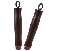 GLSTOY Poignée de Casserole Ménagère en Bois et Fer, Légère et Ergonomique, Lot de 2 Pièces pour Remplacement et Accessoires Cuisine